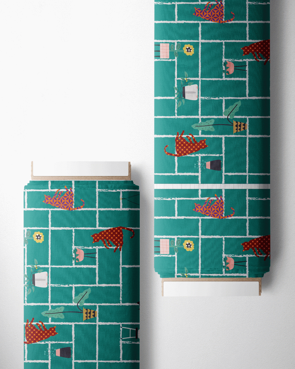 Punto Roma - Print Blue Cats