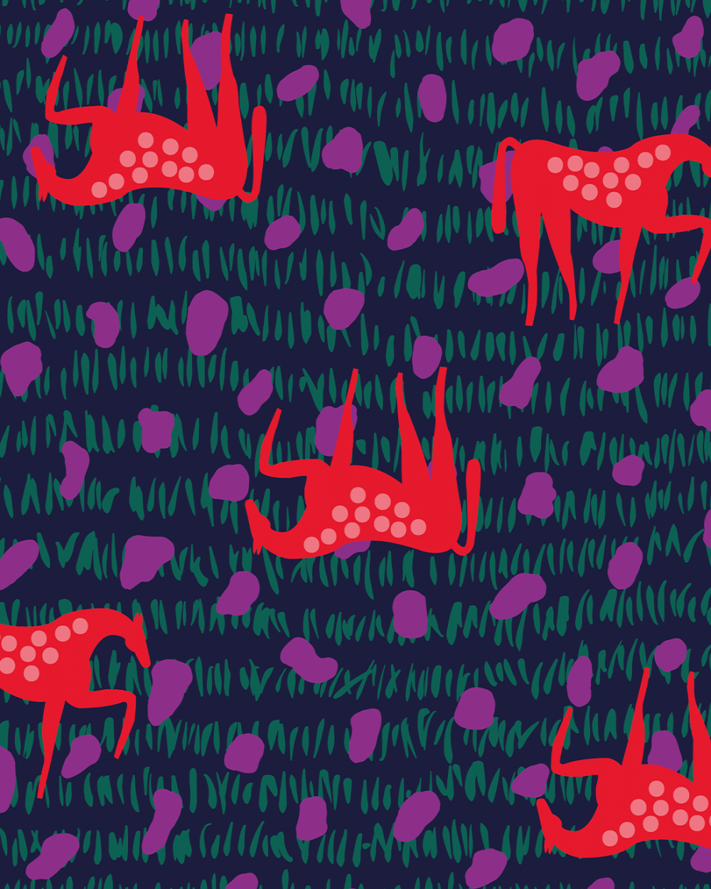 Tejido de Punto - Print Carrusel