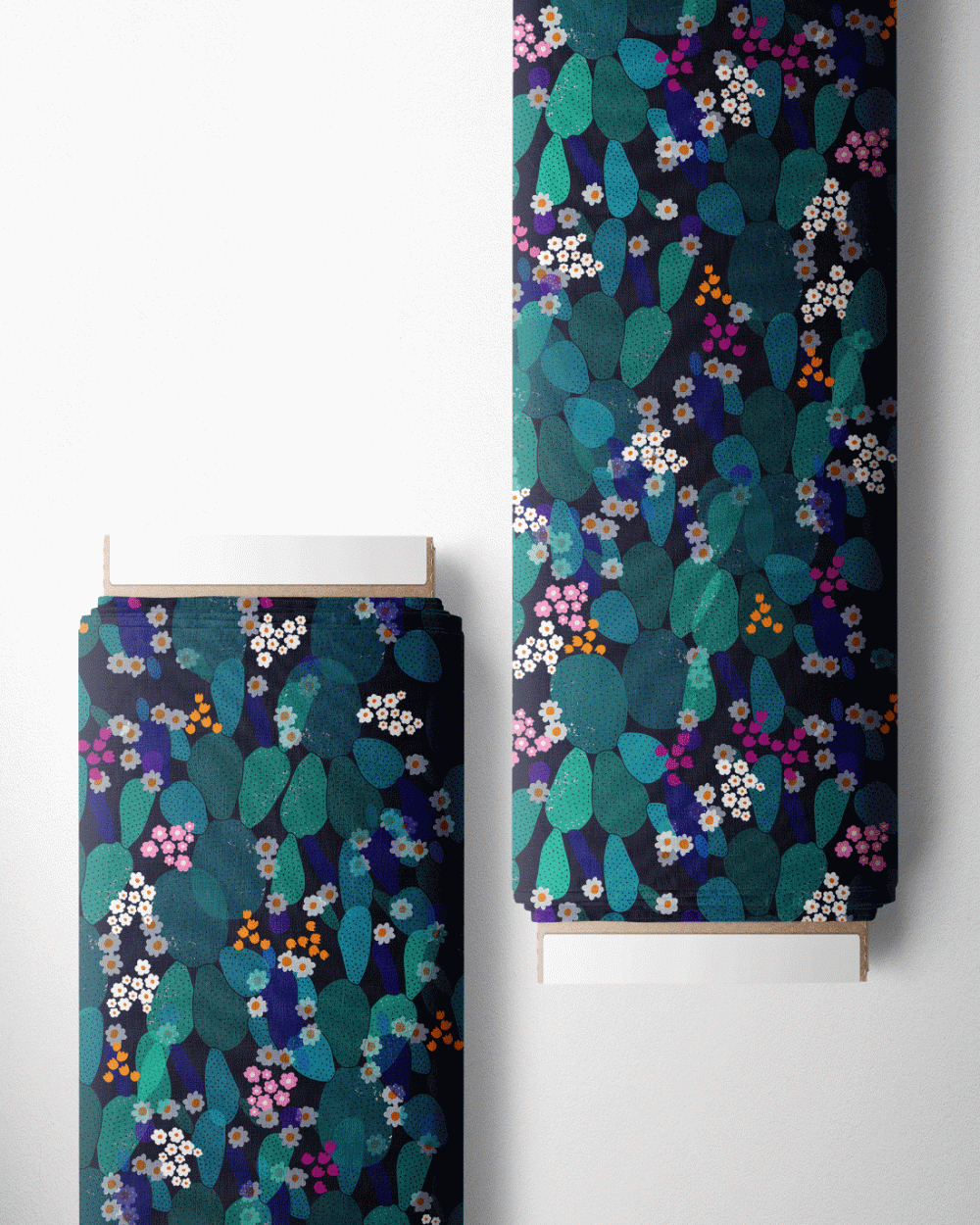 Tejido Voile Viscosa - Print Cactus y Flores