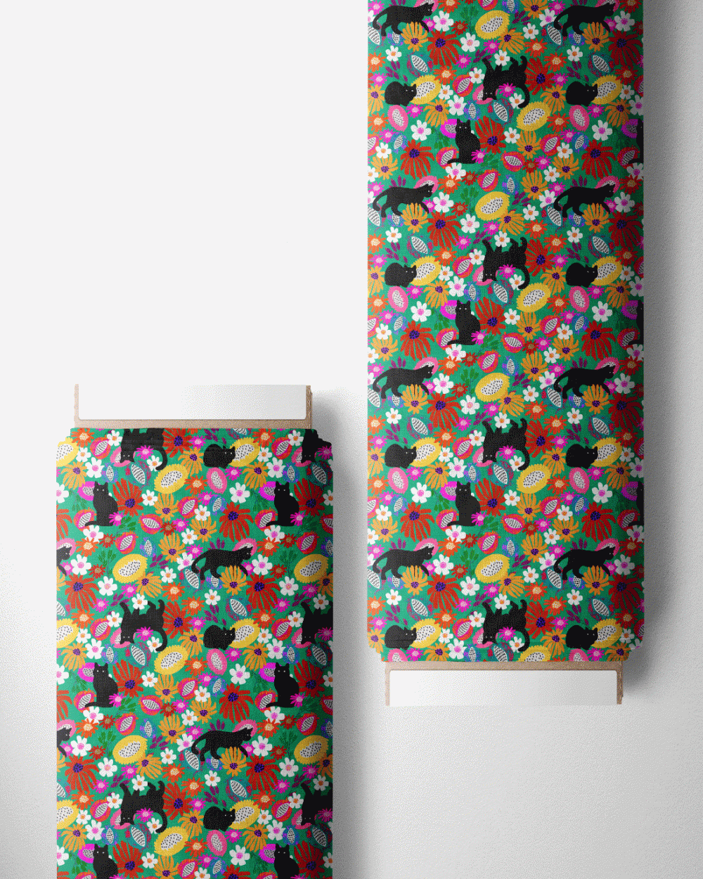 Tejido Voile Viscosa - Print Happy Garden